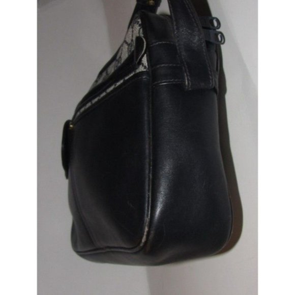 Gucci Vintage Blue Shoulder Bag With Large G Logo Print Coated Canvas - Picture 9 of 12